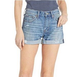 Lucky Brand Cuffed Boyfriend Jean shorts Size 6/28 Medium wash